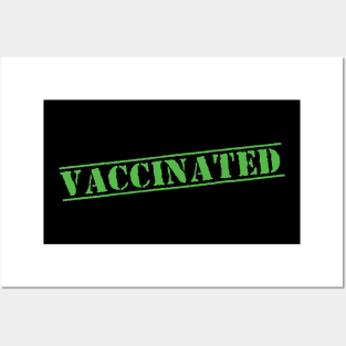 Vaccinated Check covid 2021 Posters and Art